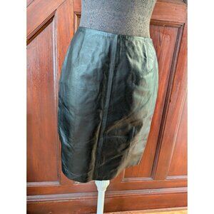 Black Leather Skirt By Tower Hill Collection Size 8
